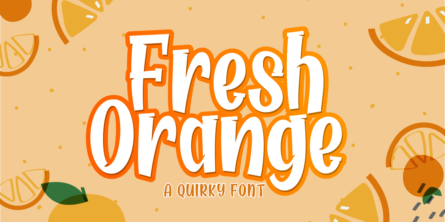 Font Fresh Orange